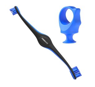 Combo BrushMate Pet Toothbrush & Small BiteBlock (Color: Blue)